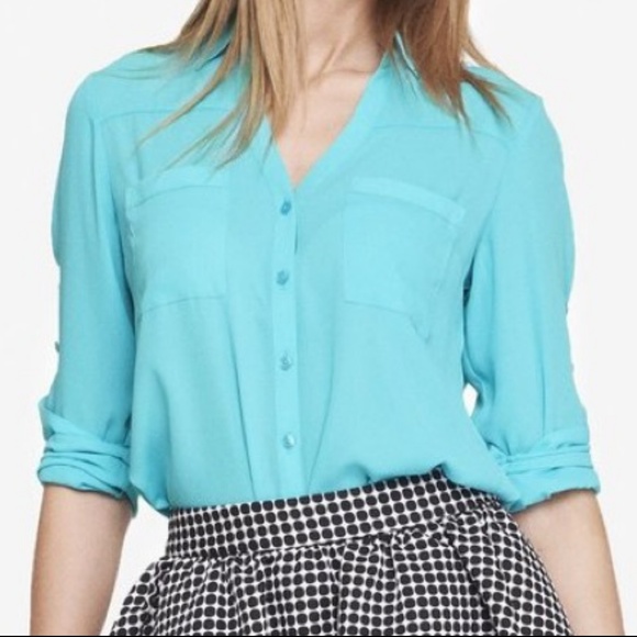 Express Portofino Shirt - Light Blue - Picture 1 of 1